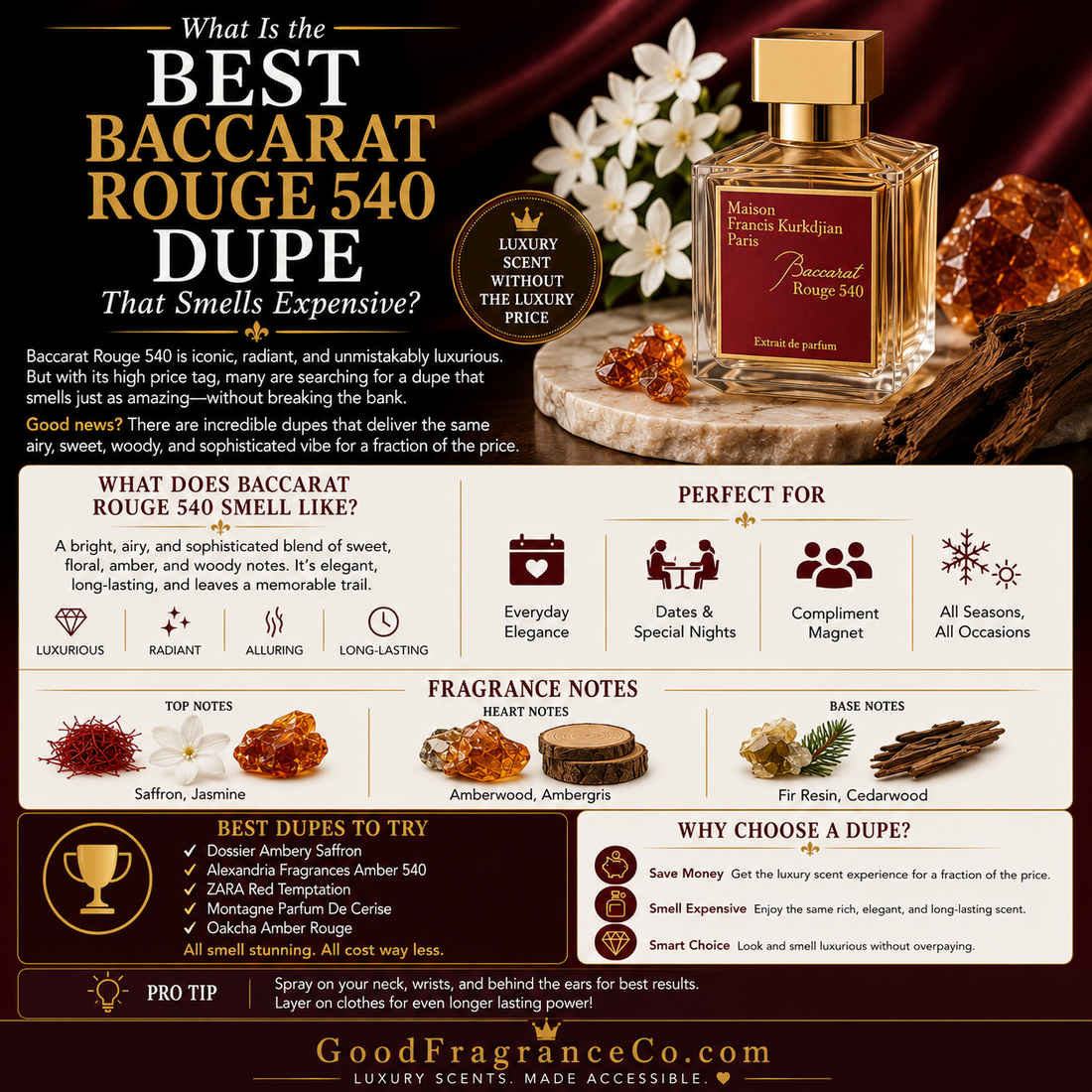 What Is the Best Baccarat Rouge 540 Dupe That Smells Expensive?