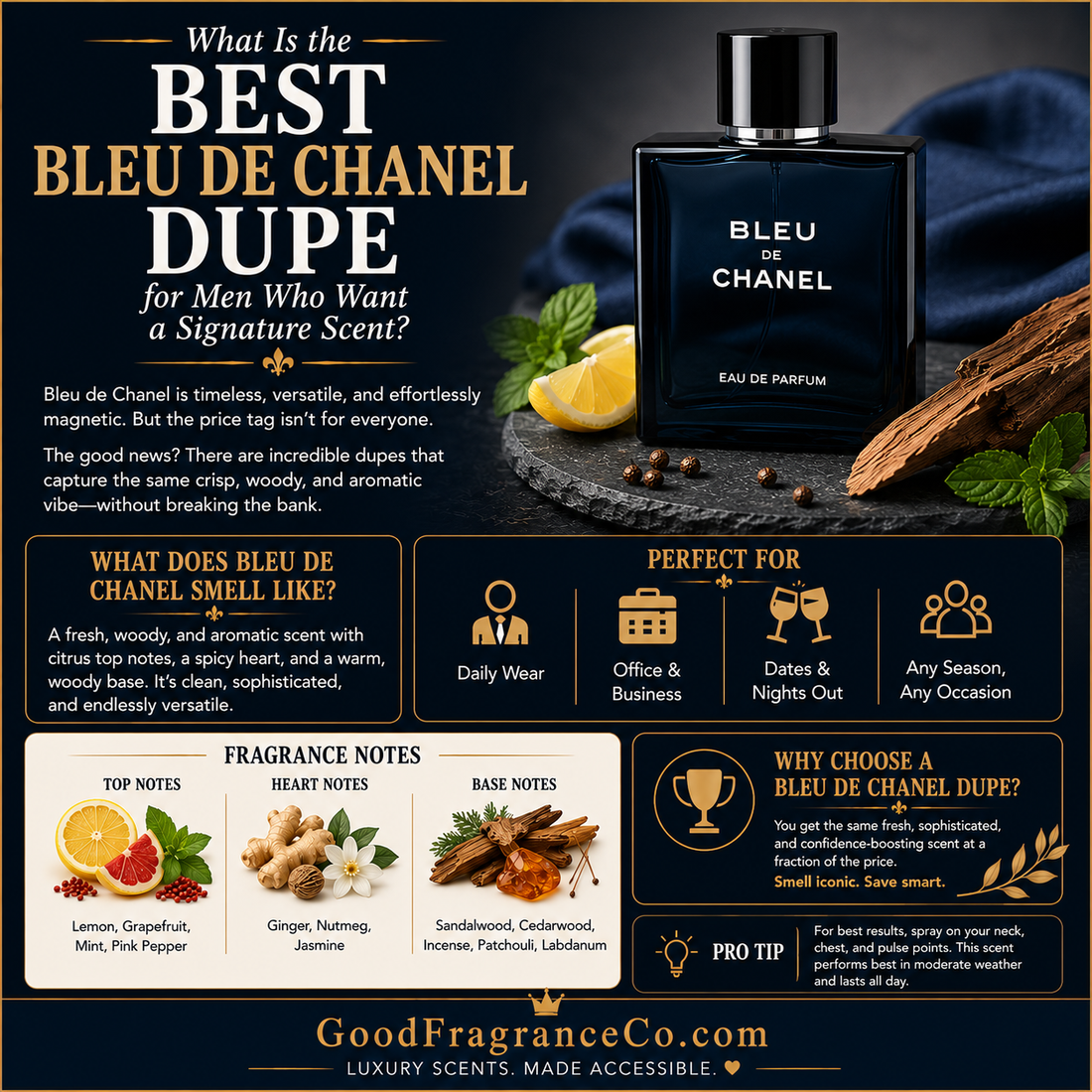 Learn why Bleu de Chanel remains one of the most popular men's fragrances and find inspired alternatives for everyday wear