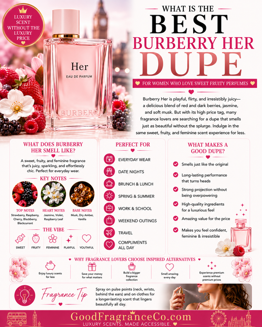 What Is the Best Burberry Her Dupe for Women Who Love Sweet Fruity Perfumes?