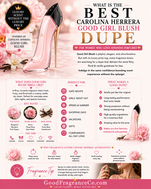 What Is the Best Carolina Herrera Good Girl Blush Dupe for Women Who Love Feminine Perfumes?