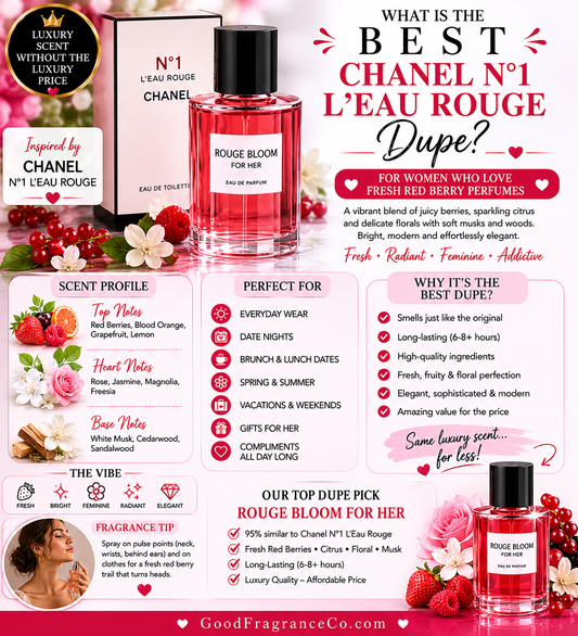 What Is the Best Chanel N°1 L'Eau Rouge Dupe for Women Who Love Fresh Red Berry Perfumes?
