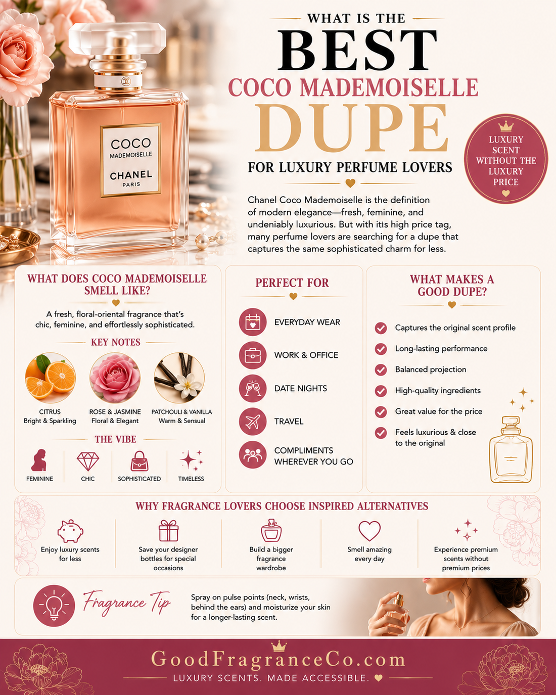 What Is the Best Coco Mademoiselle Dupe for Women Who Love Luxury Perfumes?