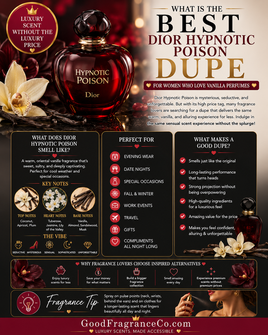 What Is the Best Dior Hypnotic Poison Dupe for Women Who Love Vanilla Perfumes?