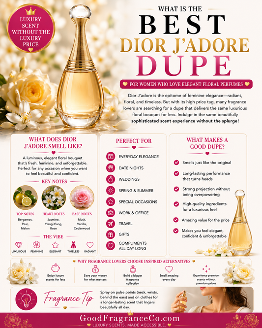 What Is the Best Dior J'adore Dupe for Women Who Love Elegant Floral Perfumes?