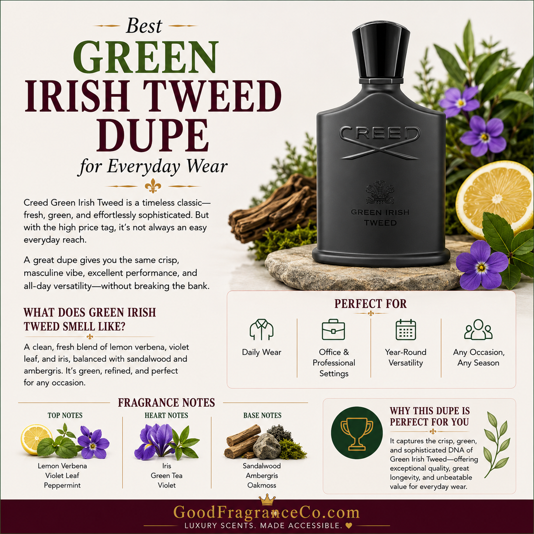 Best Green Irish Tweed Dupe for Everyday Wear