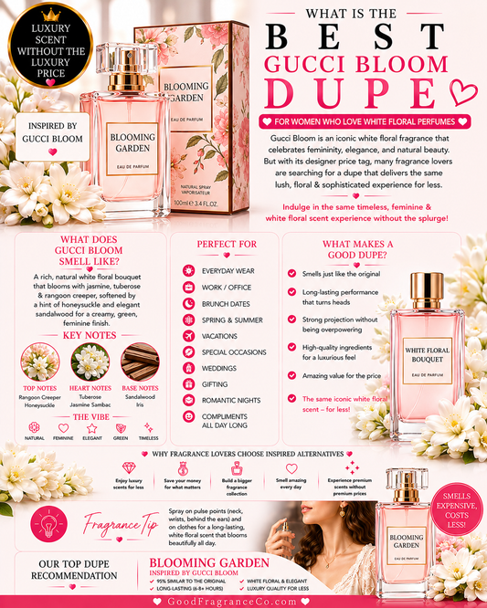 What Is the Best Gucci Bloom Dupe for Women Who Love White Floral Perfumes?