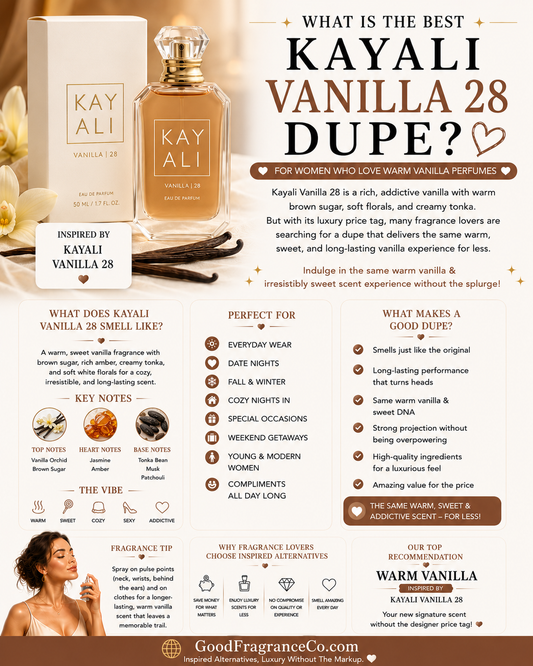 What Is the Best Kayali Vanilla 28 Dupe for Women Who Love Warm Vanilla Perfumes?