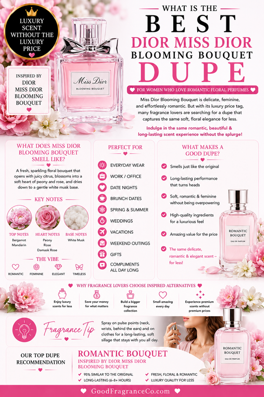 What Is the Best Dior Miss Dior Blooming Bouquet Dupe for Women Who Love Romantic Floral Perfumes?