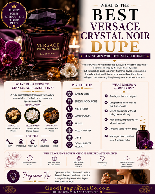 What Is the Best Versace Crystal Noir Dupe for Women Who Love Sexy Perfumes?