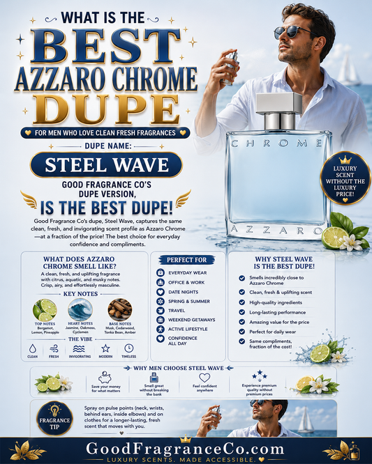 What Is the Best Azzaro Chrome Dupe for Men Who Love Clean Fresh Fragrances?