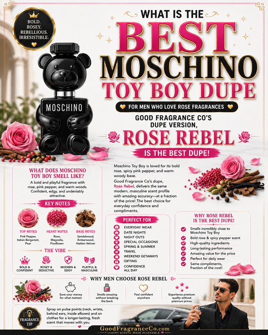 What Is the Best Moschino Toy Boy Dupe for Men Who Love Rose Fragrances?