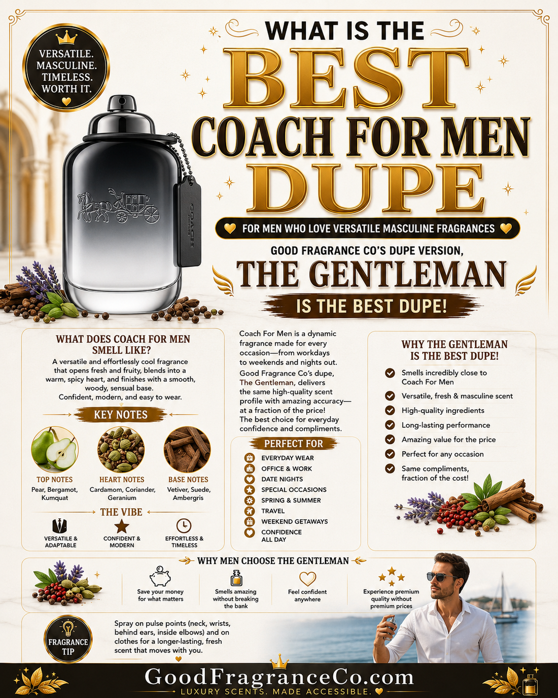 What Is the Best Coach For Men Dupe for Men Who Love Versatile Masculine Fragrances?