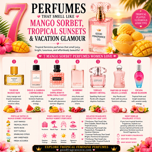 7 Perfumes That Smell Like Mango Sorbet, Tropical Sunsets & Vacation Glamour