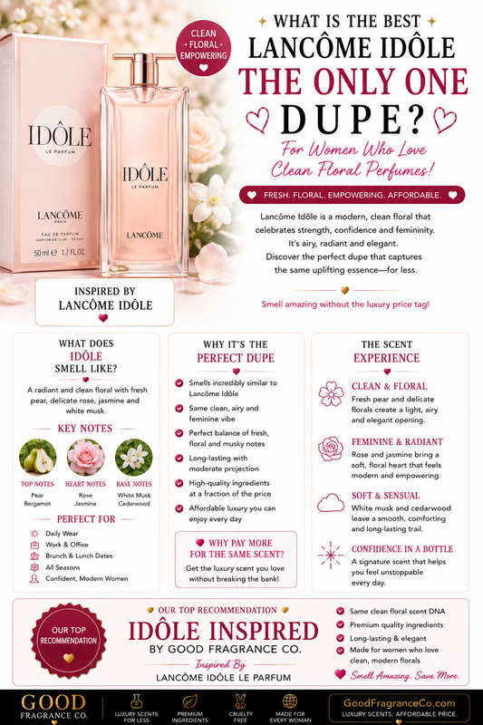 What Is the Best Lancôme Idôle Dupe for Women Who Love Clean Floral Perfumes?