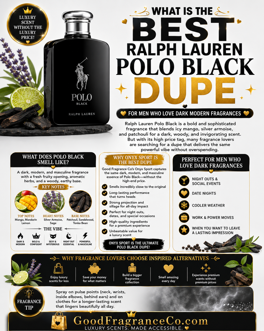 Best Ralph Lauren Polo Black Dupe for Men Who Love Dark Modern Fragrances