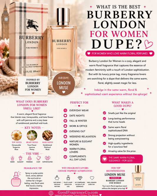 What Is the Best Burberry London for Women Dupe for Women Who Love Warm Floral Perfumes?