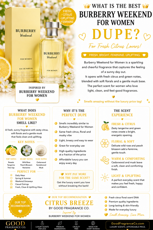 What Is the Best Burberry Weekend for Women Dupe for Fresh Citrus Lovers?