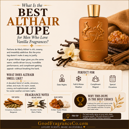 What Is the Best Althair Dupe for Men Who Love Vanilla Fragrances?