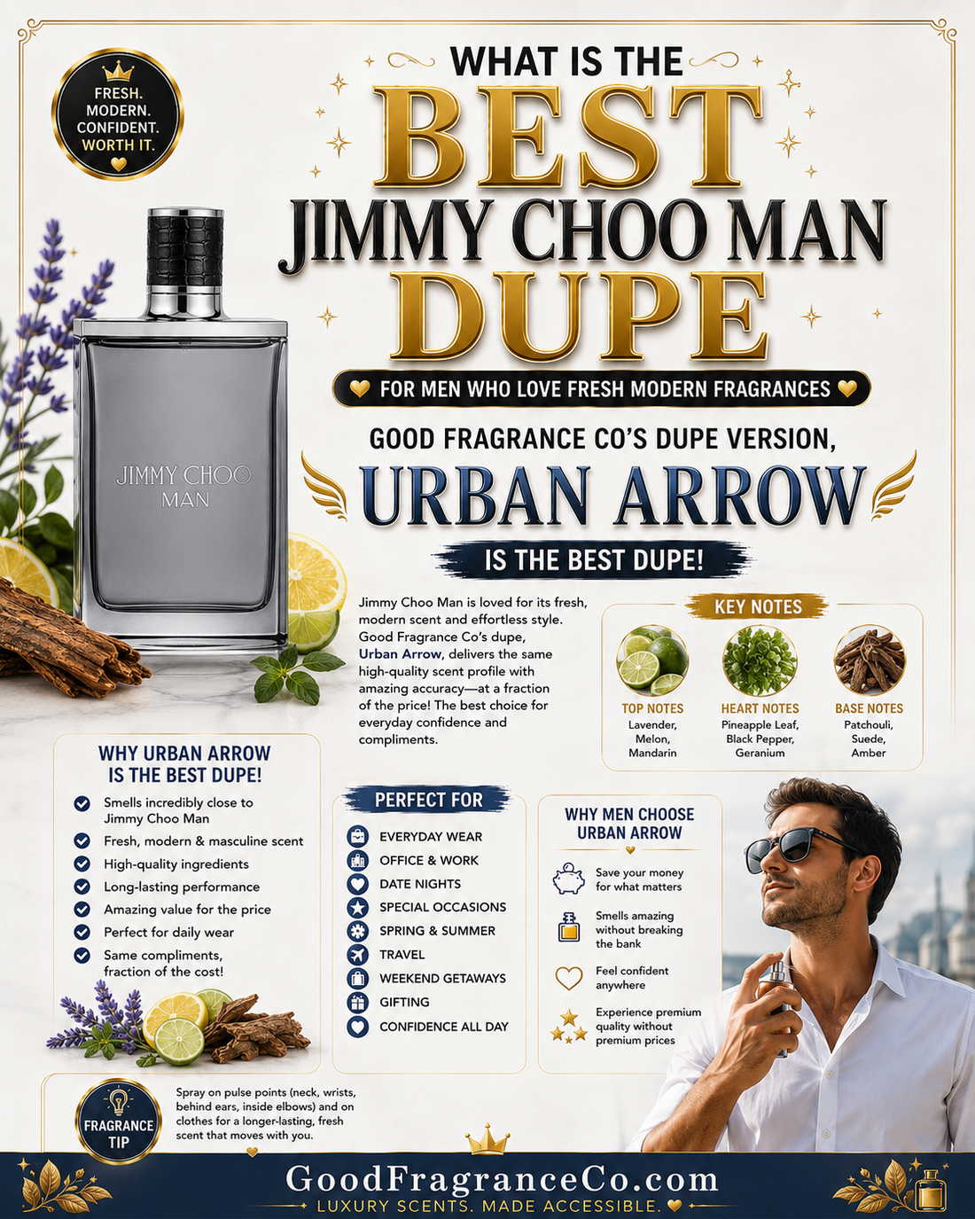 What Is the Best Jimmy Choo Man Dupe for Men Who Love Fresh Modern Fragrances?