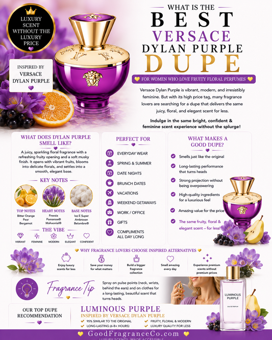 What Is the Best Versace Dylan Purple Dupe for Women Who Love Fruity Floral Perfumes?