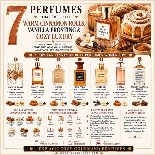7 Perfumes That Smell Like Warm Cinnamon Rolls, Vanilla Frosting & Cozy Luxury
