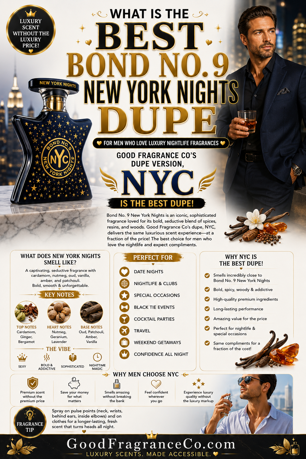 What Is the Best Bond No. 9 New York Nights Dupe for Men Who Love Luxury Nightlife Fragrances?