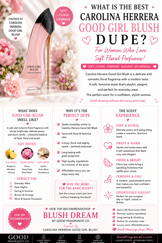 What Is the Best Carolina Herrera Good Girl Blush Dupe for Women Who Love Soft Floral Perfumes?