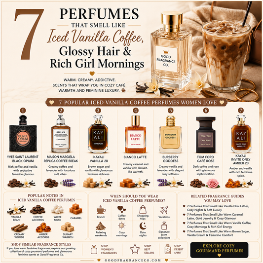 7 Perfumes That Smell Like Iced Vanilla Coffee, Glossy Hair & Rich Girl Mornings