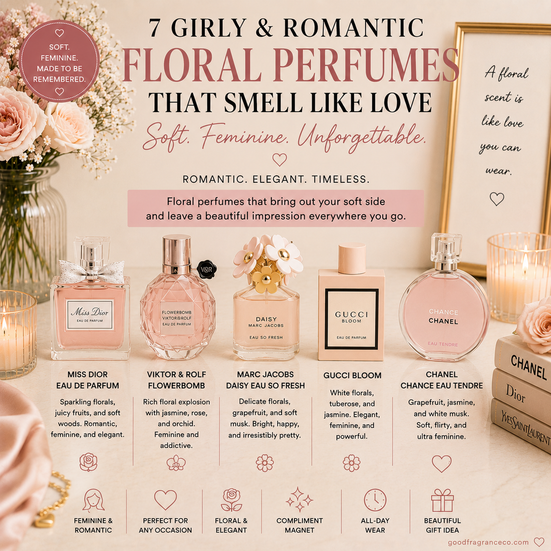 7 Girly & Romantic Floral Perfumes That Smell Like Love