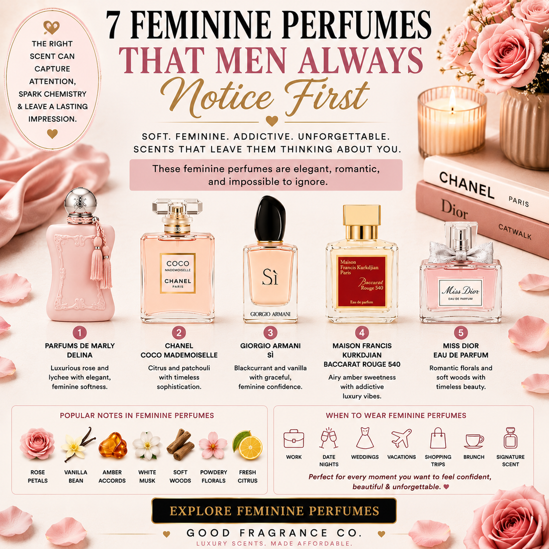 7 Luxury Perfumes That Smell Rich, Feminine & Addictive