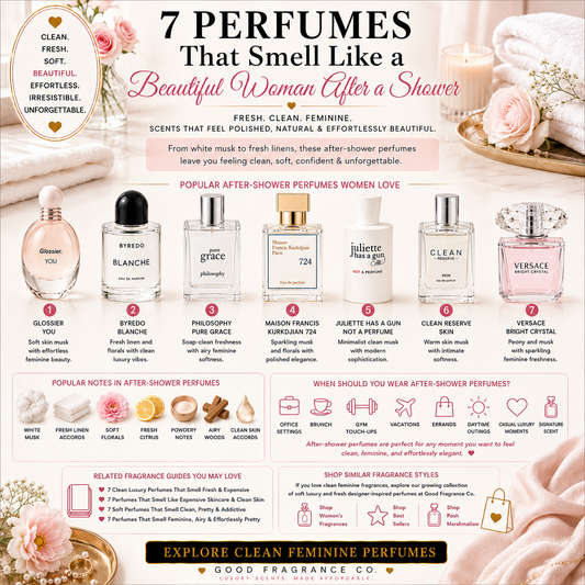 7 Perfumes That Smell Like a Beautiful Woman After a Shower