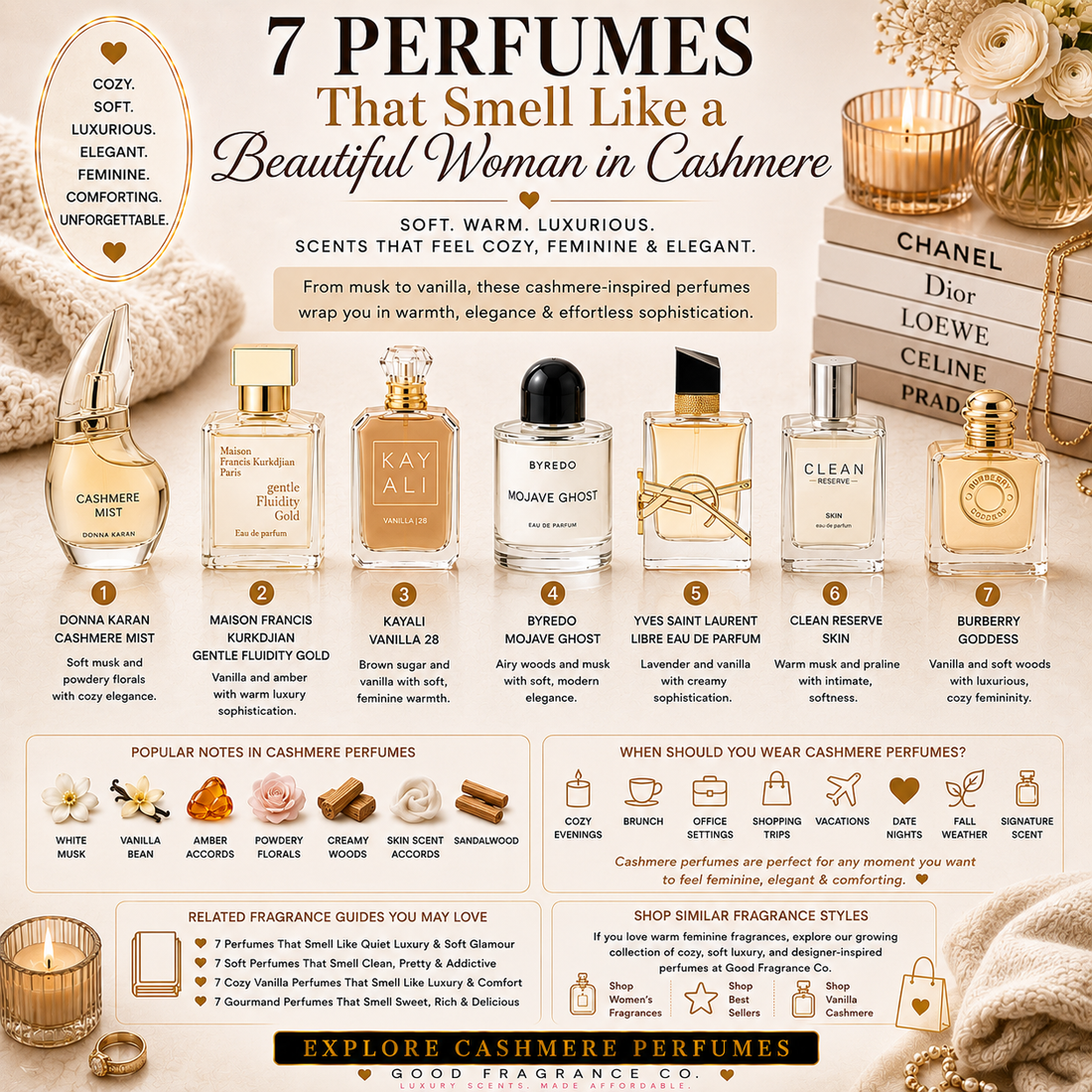 7 Perfumes That Smell Like a Beautiful Woman in Cashmere