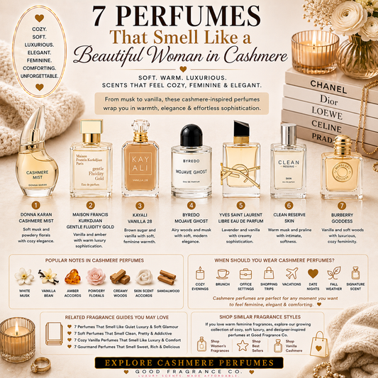 7 Perfumes That Smell Like a Beautiful Woman in Cashmere