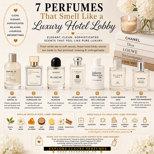 7 Perfumes That Smell Like a Luxury Hotel Lobby