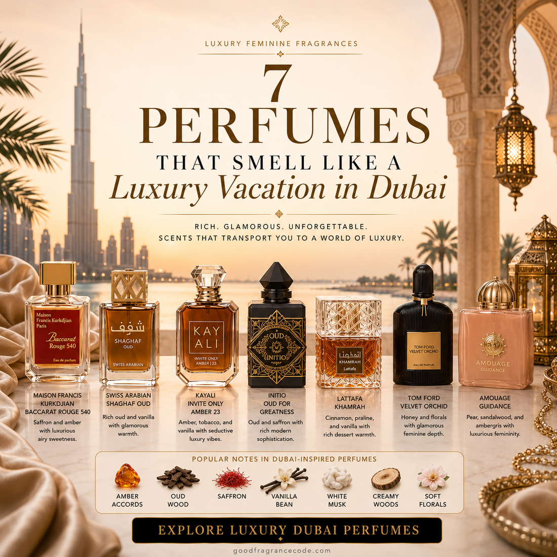 7 Perfumes That Smell Like a Luxury Vacation in Dubai