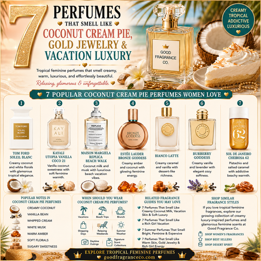 7 Perfumes That Smell Like Coconut Cream Pie & Vacation Luxury