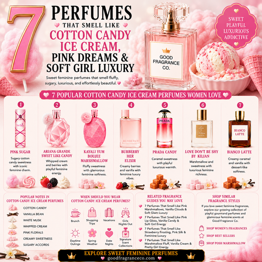 7 Perfumes That Smell Like Cotton Candy Ice Cream & Soft Girl Luxury
