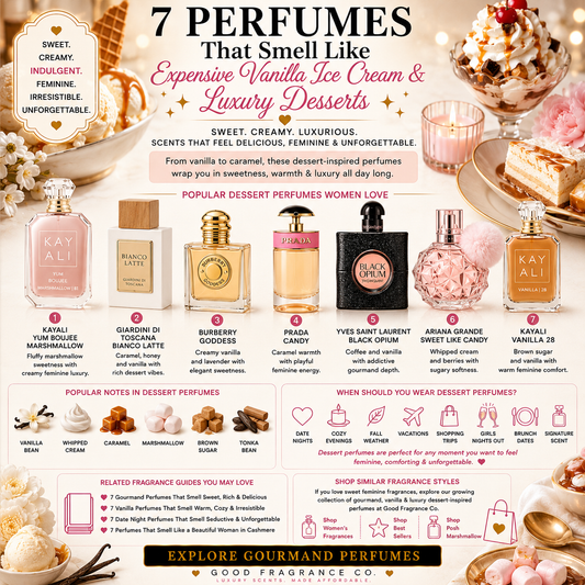 7 Perfumes That Smell Like Expensive Vanilla Ice Cream & Luxury Desserts