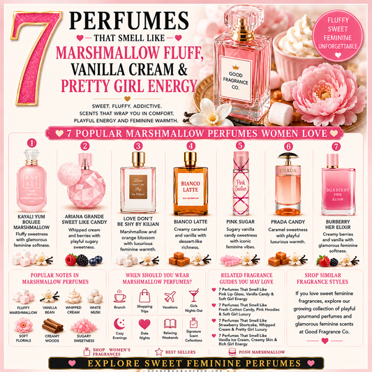 7 Perfumes That Smell Like Marshmallow Fluff, Vanilla Cream & Pretty Girl Energy
