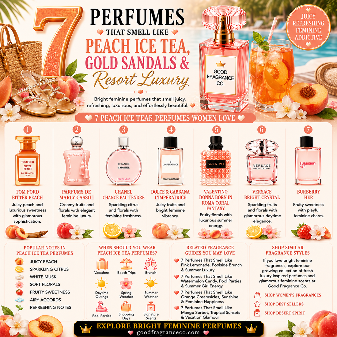 7 Perfumes That Smell Like Peach Ice Tea & Resort Luxury