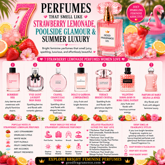 7 Perfumes That Smell Like Strawberry Lemonade & Summer Luxury