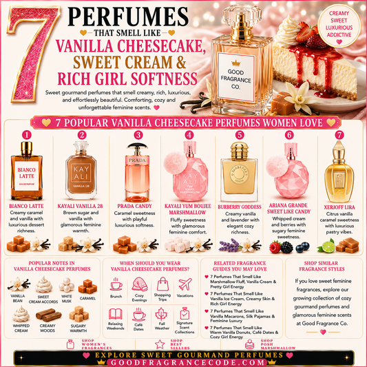 7 Perfumes That Smell Like Vanilla Cheesecake, Sweet Cream & Rich Girl Softness
