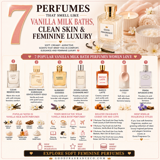 7 Perfumes That Smell Like Vanilla Milk Baths, Clean Skin & Feminine Luxury