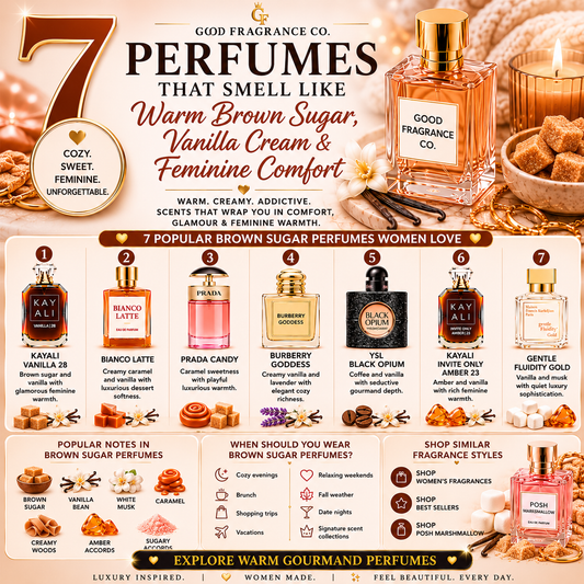 7 Perfumes That Smell Like Warm Brown Sugar, Vanilla Cream & Feminine Comfort