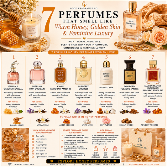 7 Perfumes That Smell Like Warm Honey, Golden Skin & Feminine Luxury