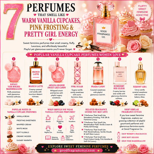 7 Perfumes That Smell Like Warm Vanilla Cupcakes, Pink Frosting & Pretty Girl Energy
