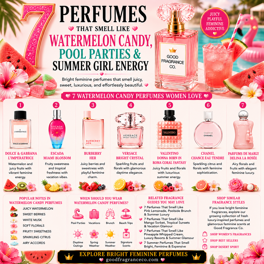 7 Perfumes That Smell Like Watermelon Candy & Summer Girl Energy