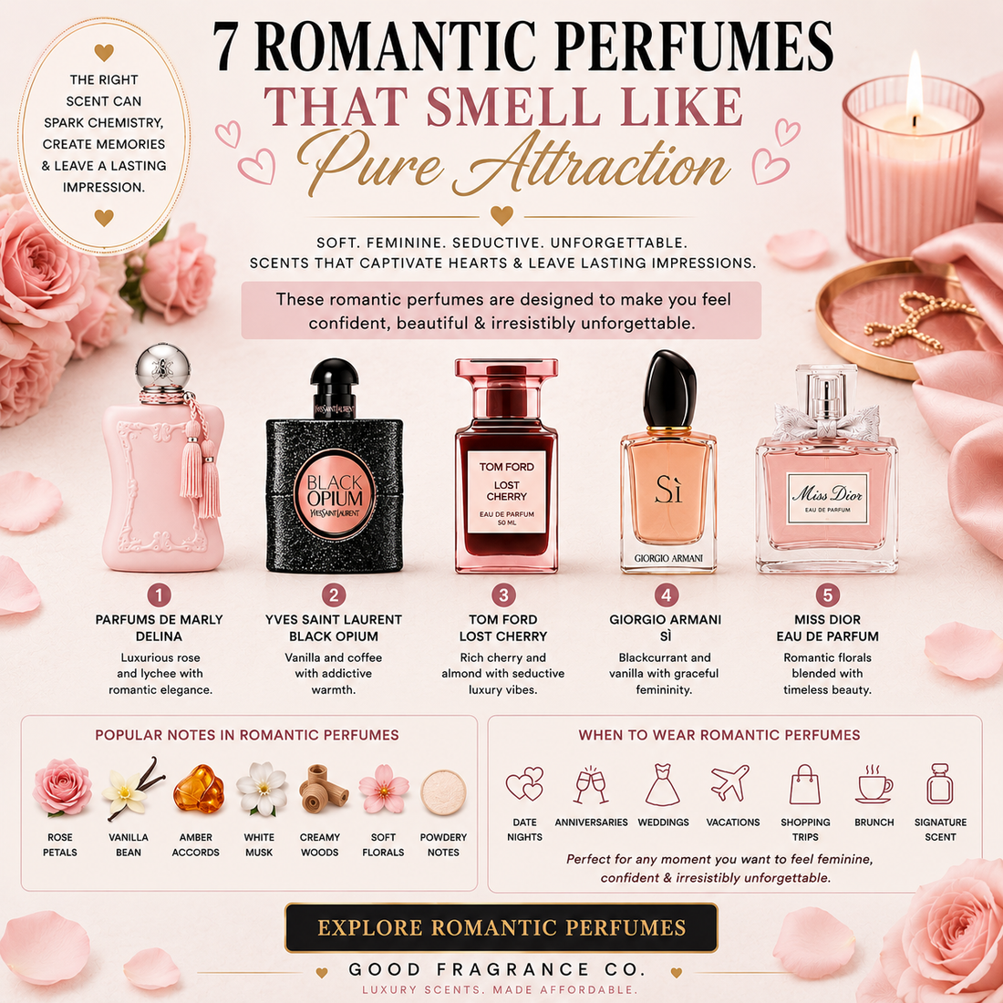 7 Romantic Perfumes That Smell Like Pure Attraction