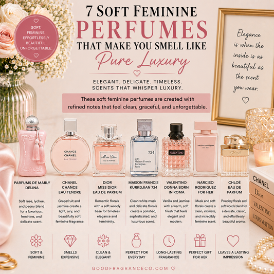 7 Soft Feminine Perfumes That Make You Smell Like Pure Luxury