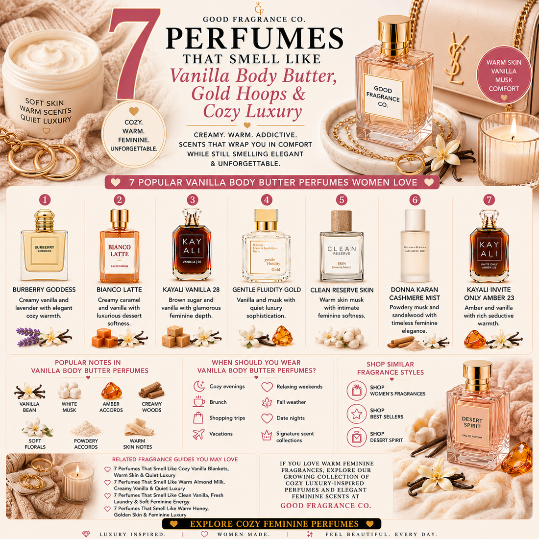7 Perfumes That Smell Like Vanilla Body Butter, Gold Hoops & Cozy Luxury